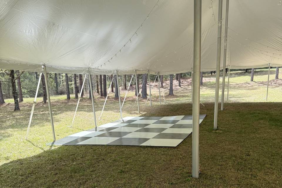 30x60 tent w/lights, dance flo