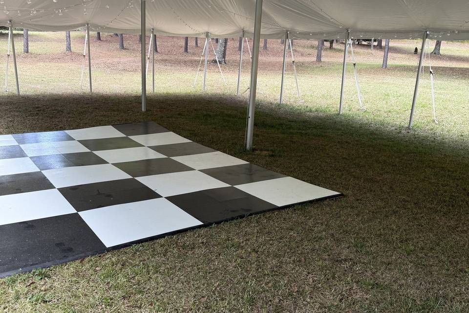 30x60 tent w/lights, dance flo