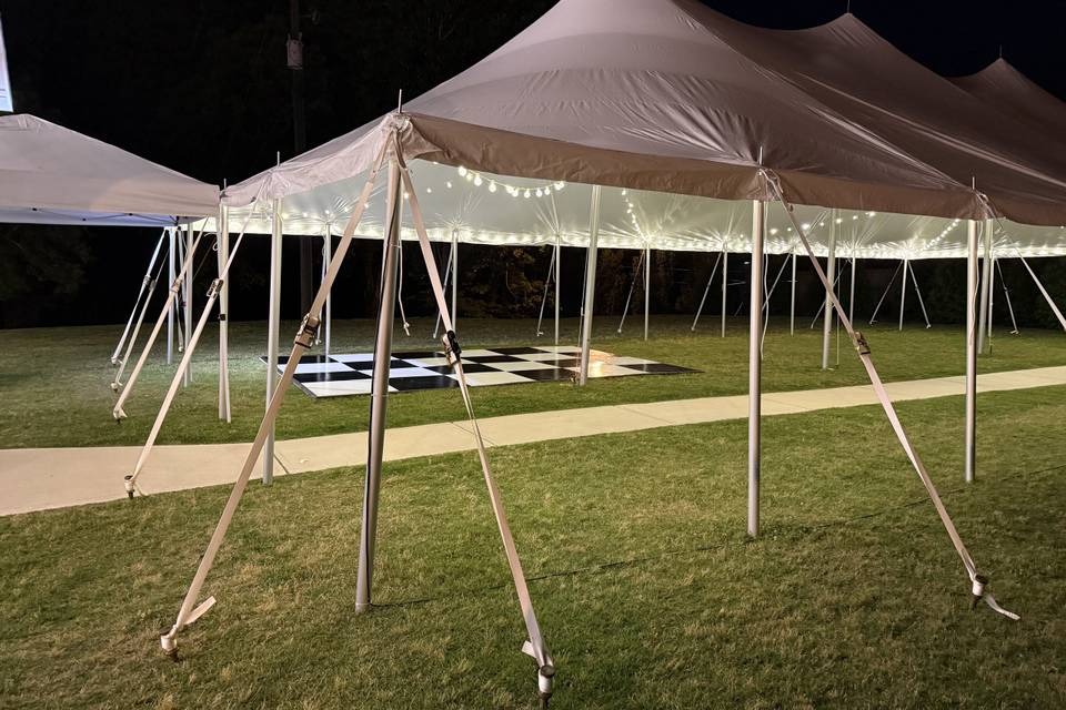 30x60 tent w/lights, dance flo