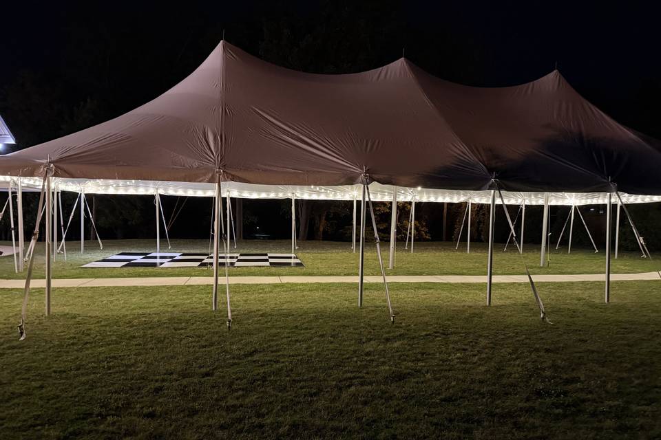 30x60 tent w/lights, dance flo