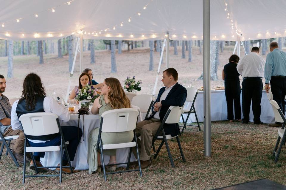 30x60 tent, Lights, dancefloor