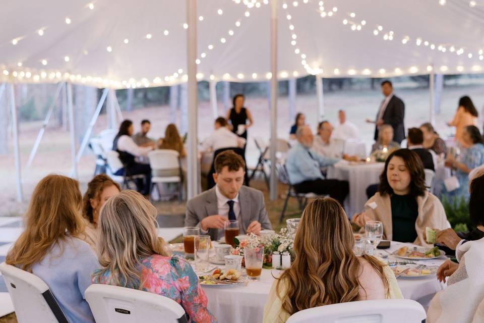 30x60 tent, Lights, dancefloor