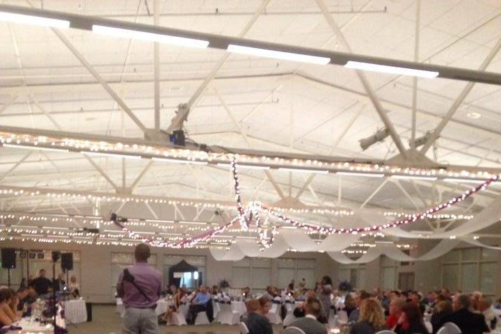 Wedding reception area