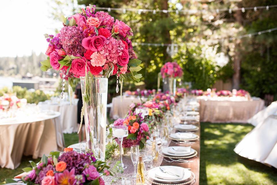 Long table setting