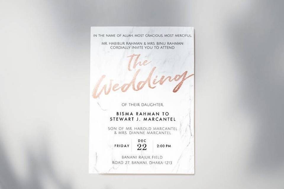 Wedding invitation