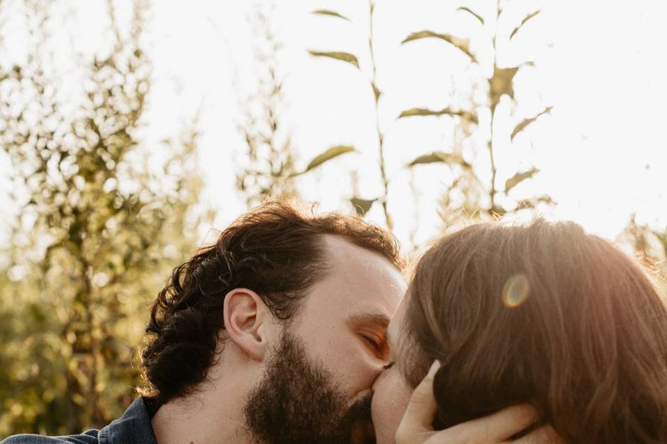 Golden hour kisses