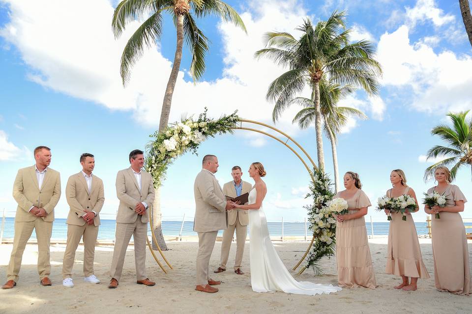 Private Beach Ceremony