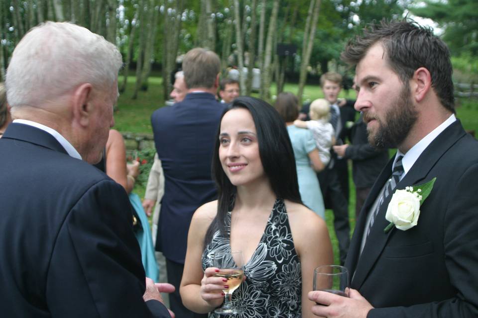 Toasting after the ceremony