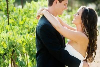 Bride and Groom at Rancho Bernardo Winery