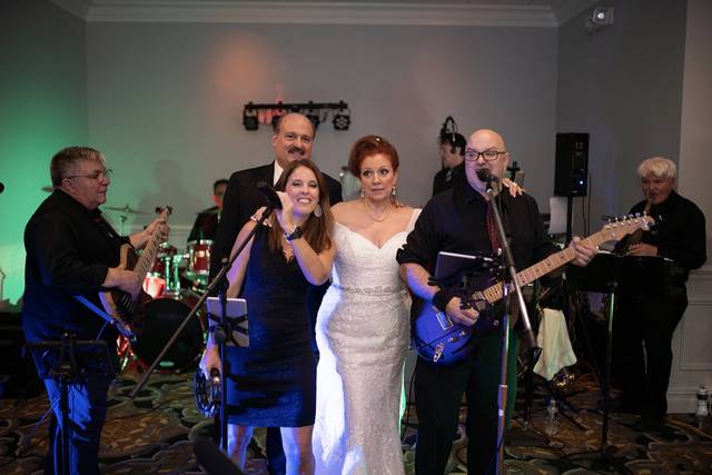 With the happy couple