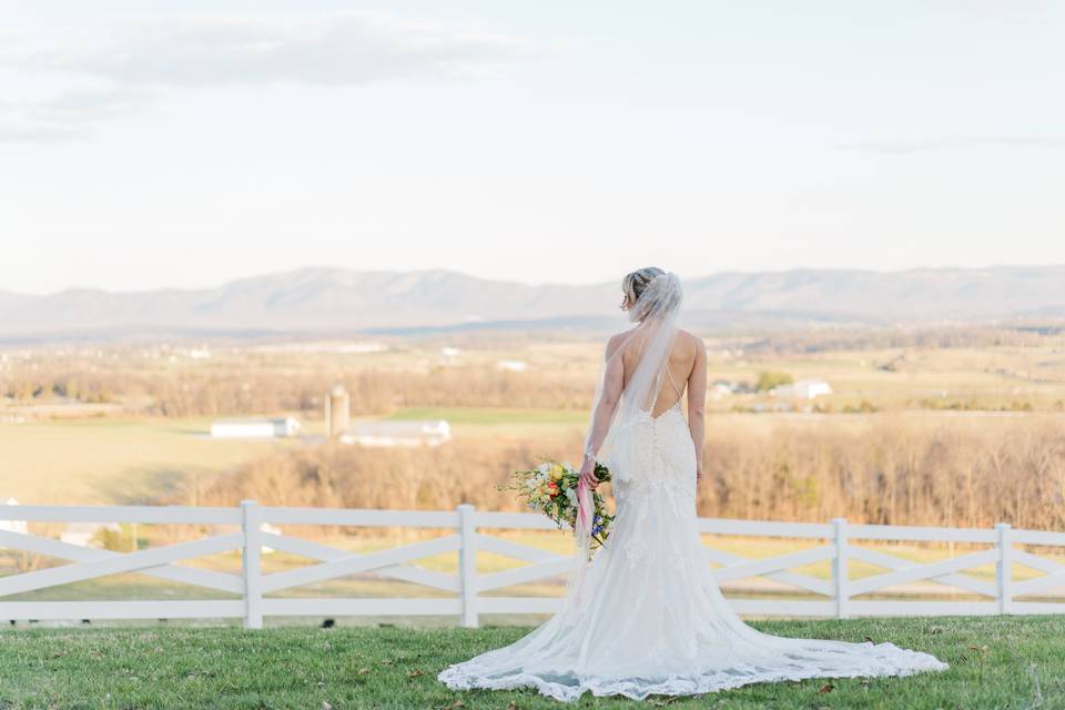 Shenandoah Valley bridal pic