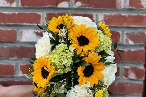 Sunflower Cascading Bouquet