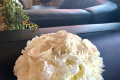 White peony bouquet