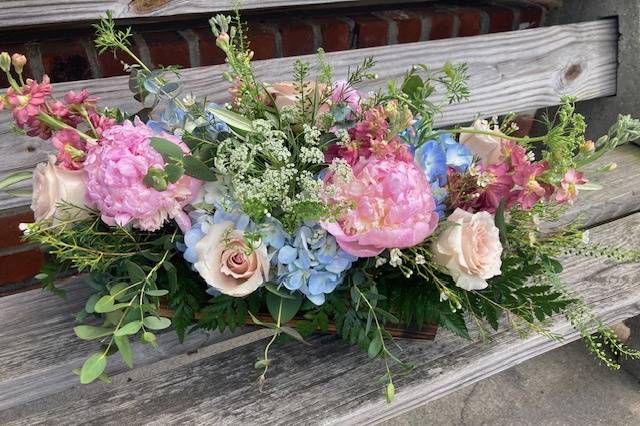 Hydrangea & Peony Centerpiece