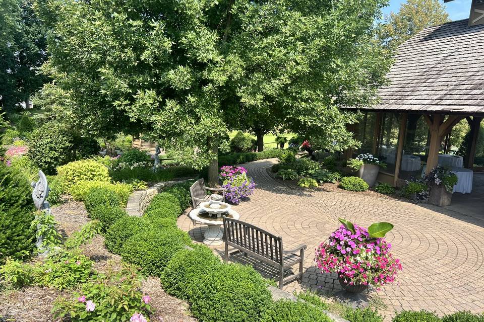 Upper courtyard