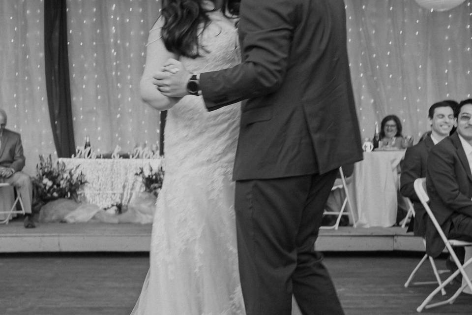 Vic and Dylan first dance BW