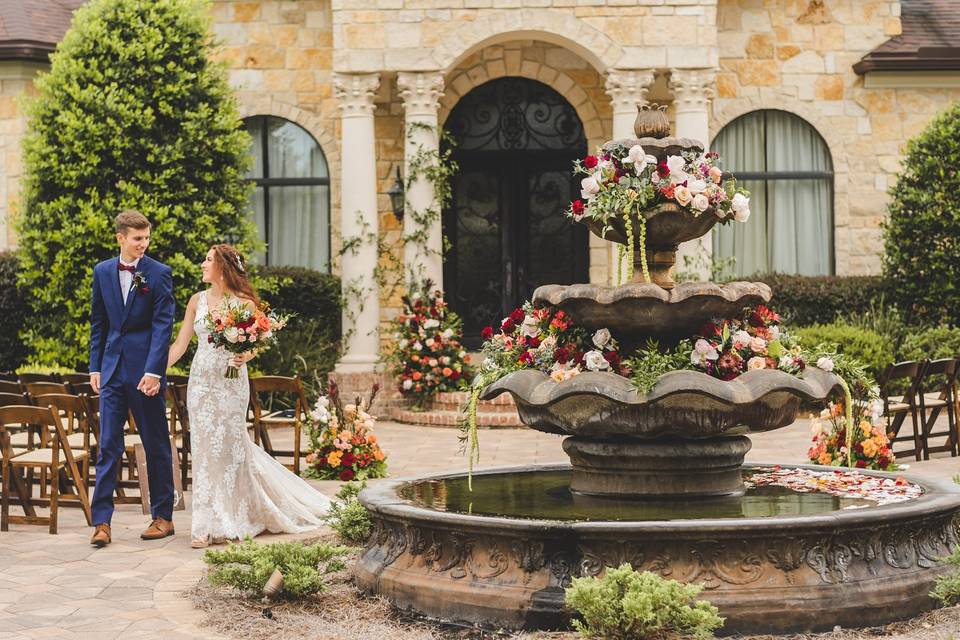 Ceremony by the Fountain