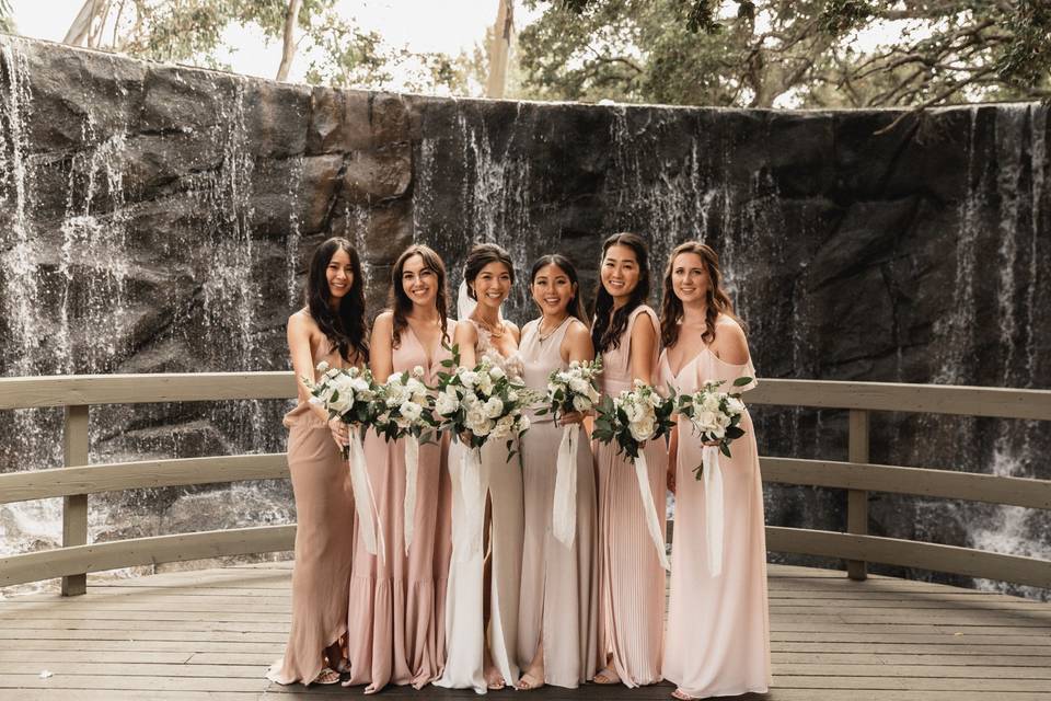 Blush pink gowns