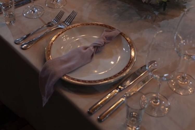 Table setting cape cod wedding