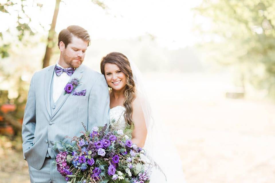 The Establishment Barn - bride and groom