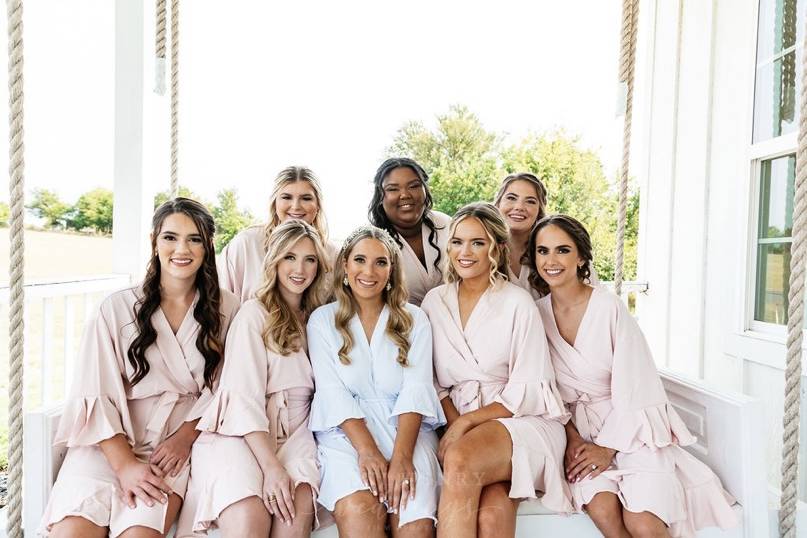 Bride and her Bridal Party