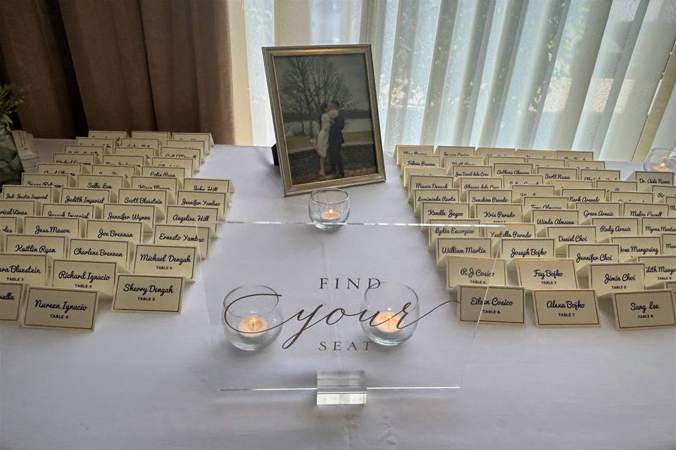 Place Card Table