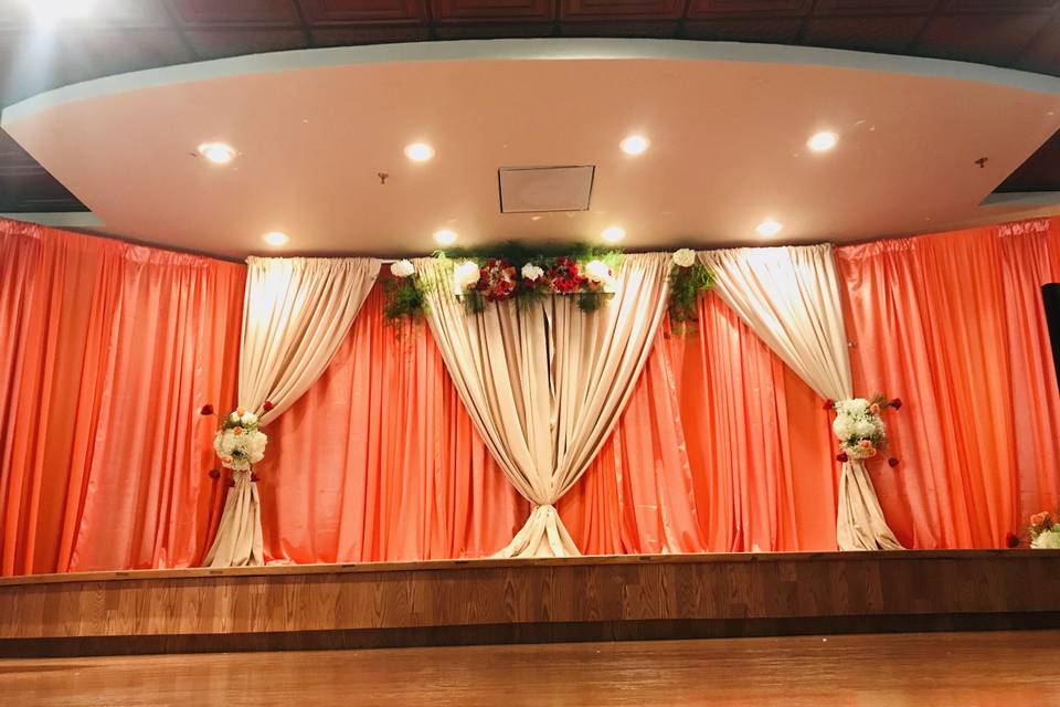 Reception backdrop