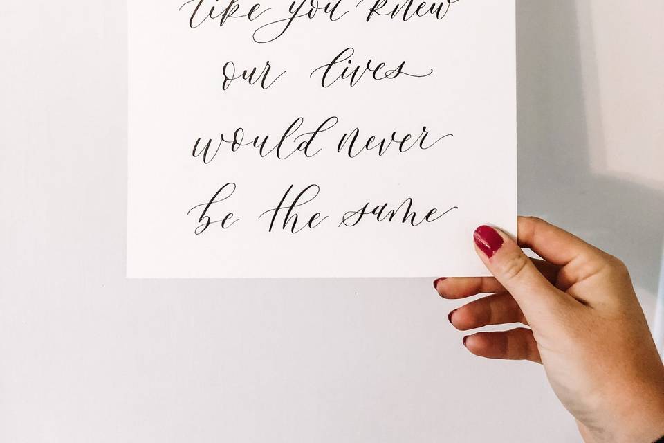 Custom First Dance Quote