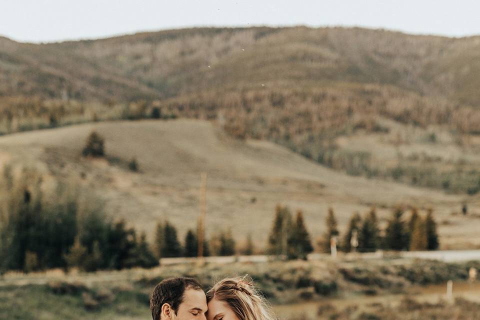 Elopement dinner setup