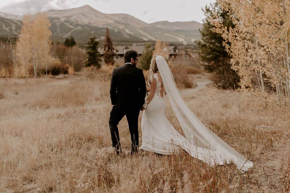 Breckenridge Fall wedding day