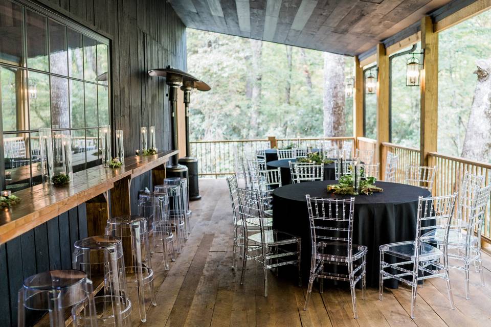 Reception on Covered Patio