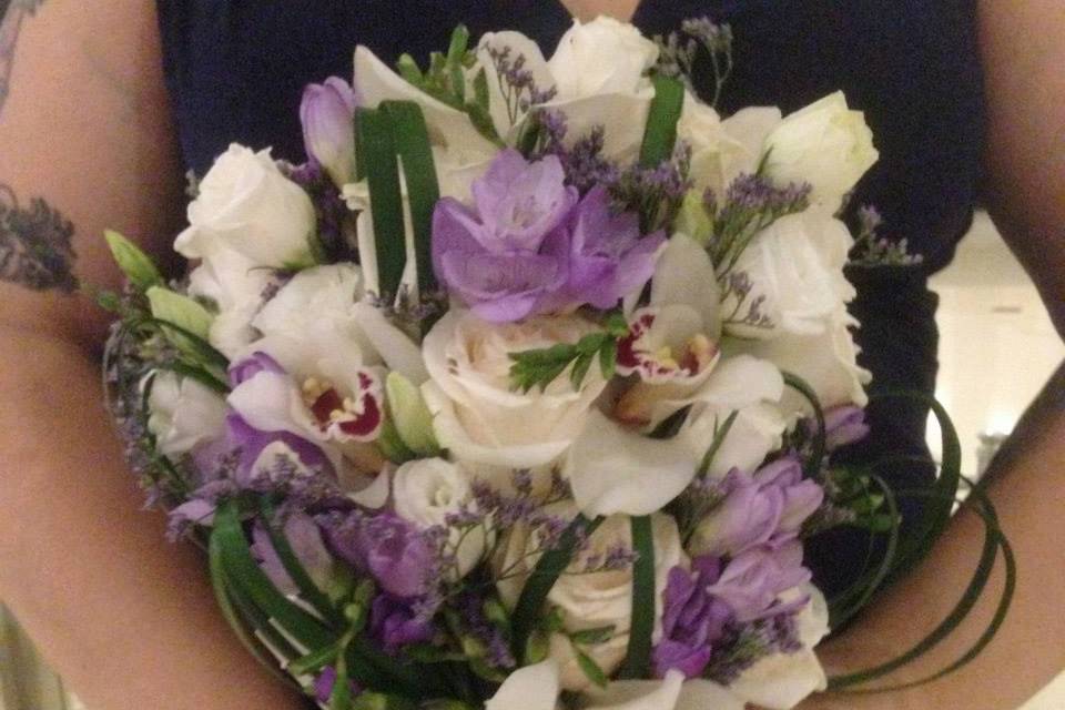 Freesia & Orchid Bouquet