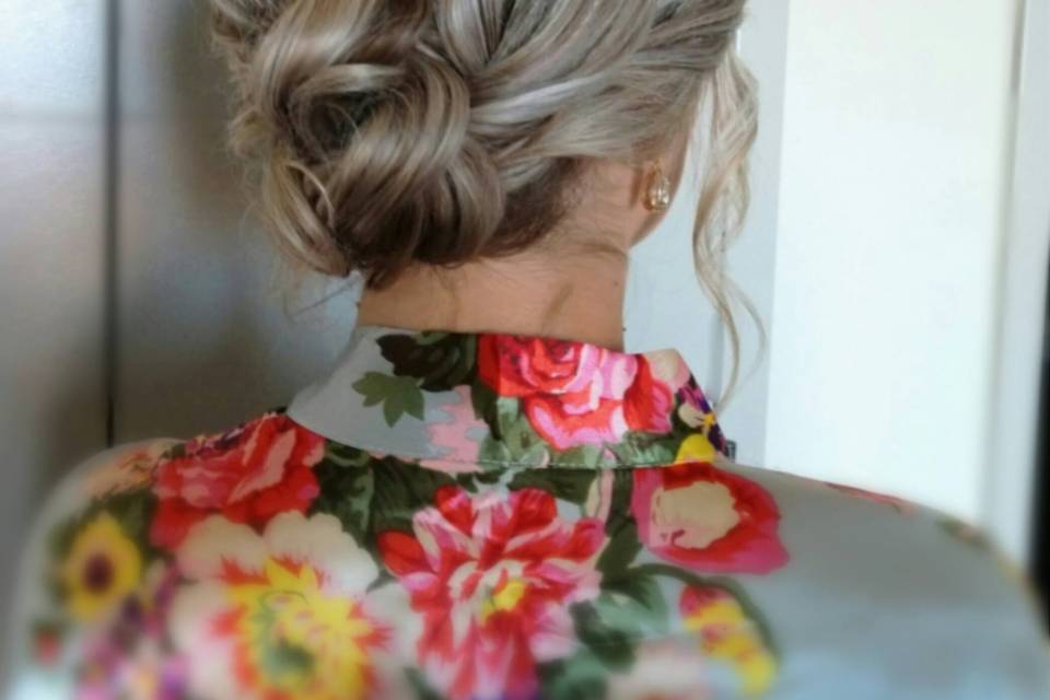 Textured updo