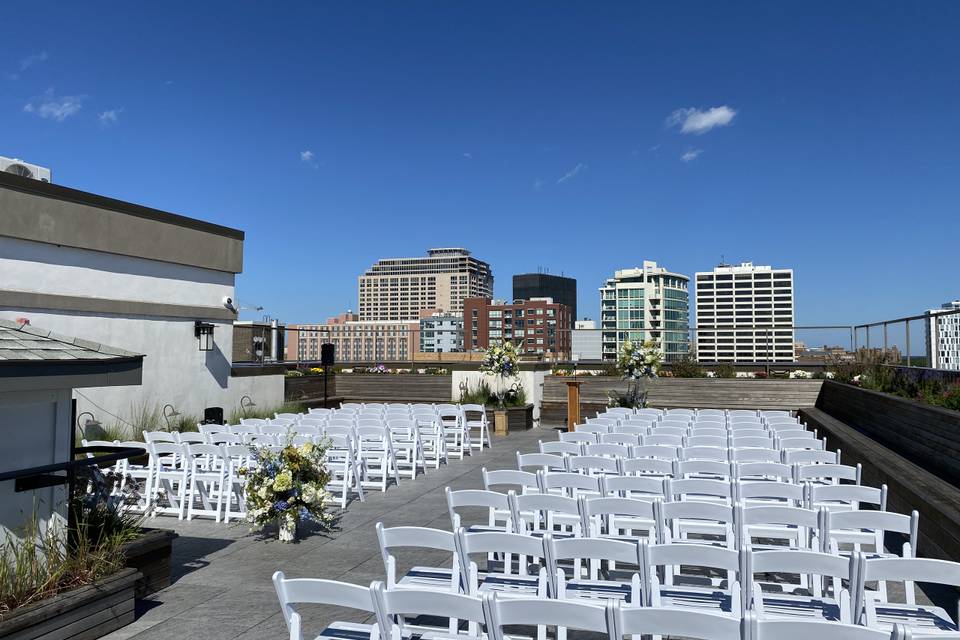 Rooftop ceremony