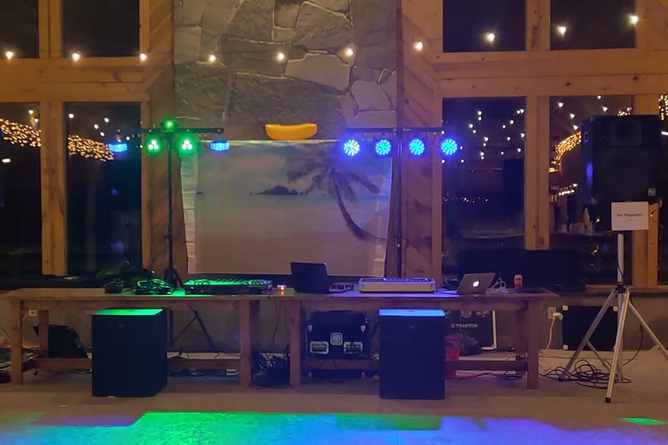 DJ setup indoor