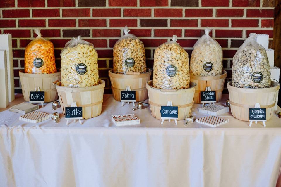 Popcorn bar!