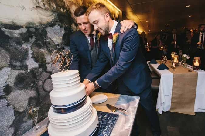 Cutting the cake!