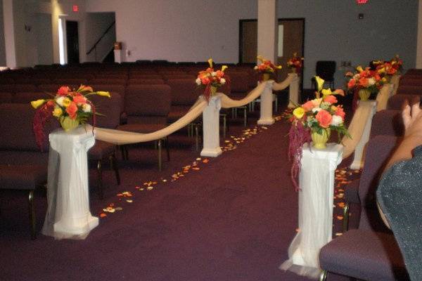 Starating a custom designed wedding.