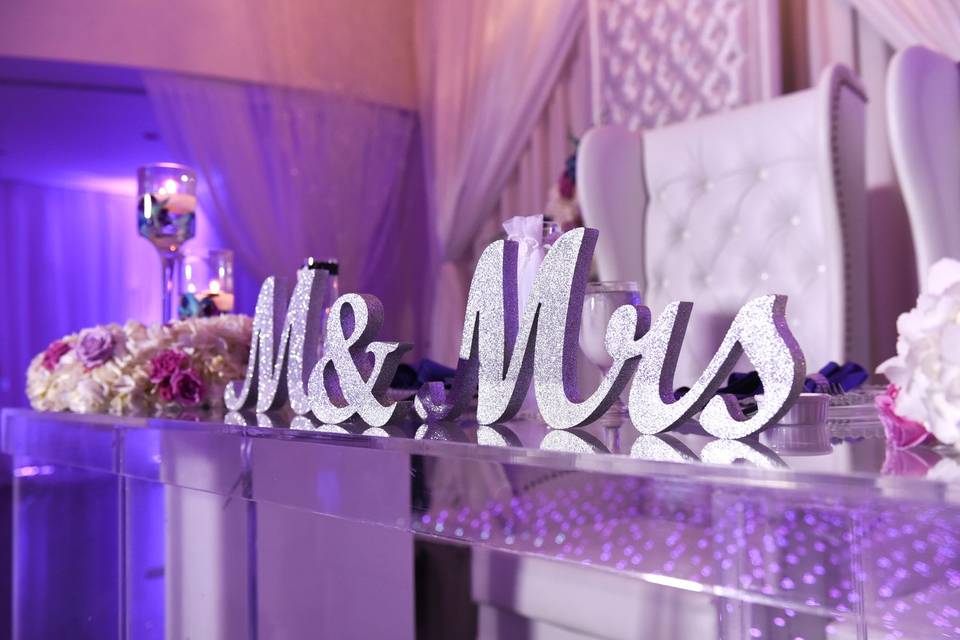 Table set up