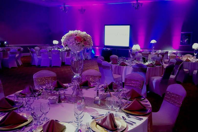 Event lighting and floral