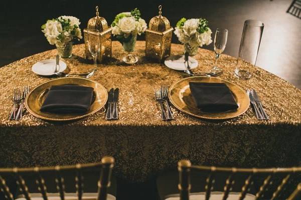 Sweatheart table