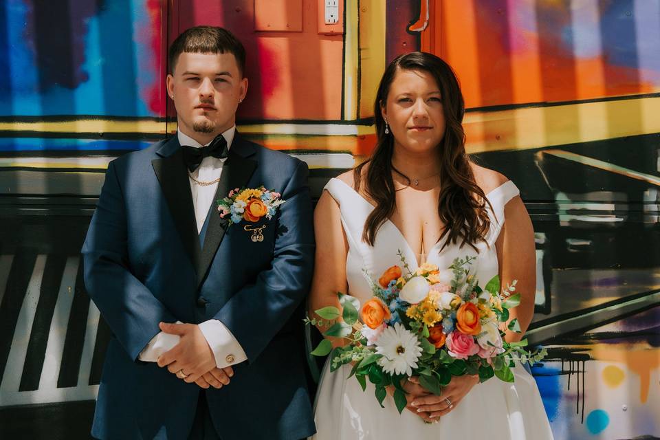 Wedding overlooking Louisville