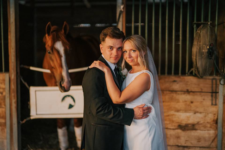 Portrait w/ horse at Lexington