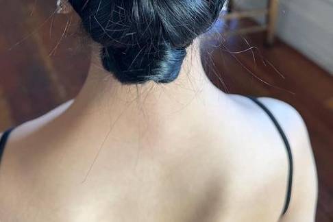 Sleek updo