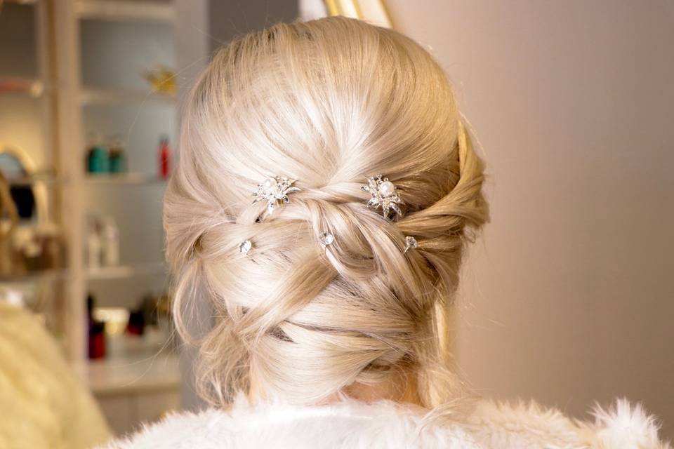 Classic chignon updo