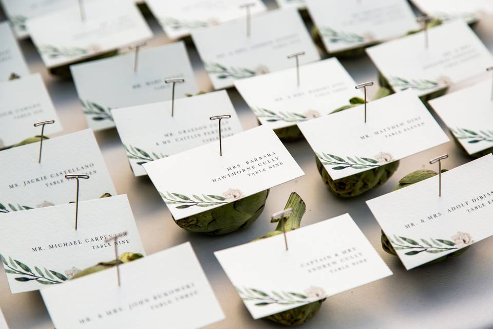 Escort cards