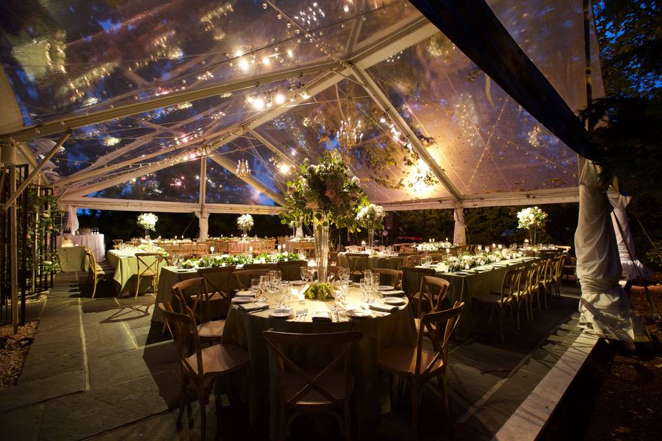 Tented reception