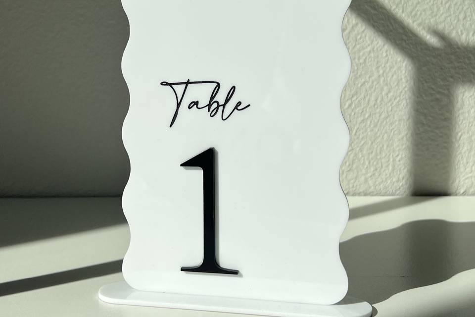 Table Number