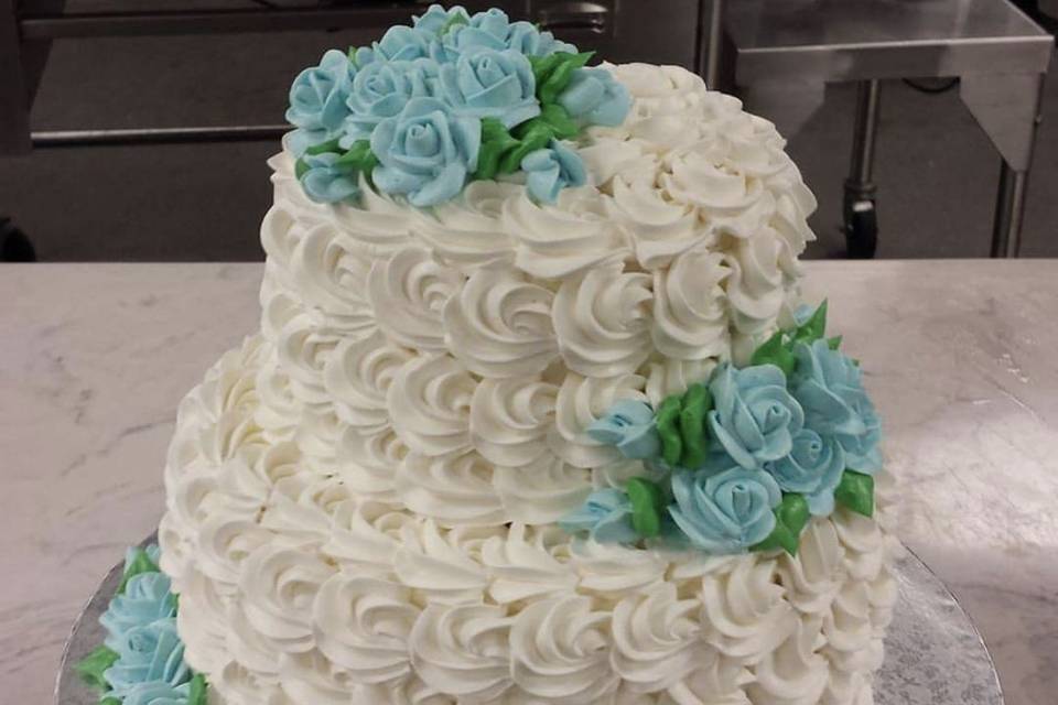 2 Tier Rossete Cake