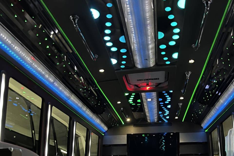 Large Party Bus Inside